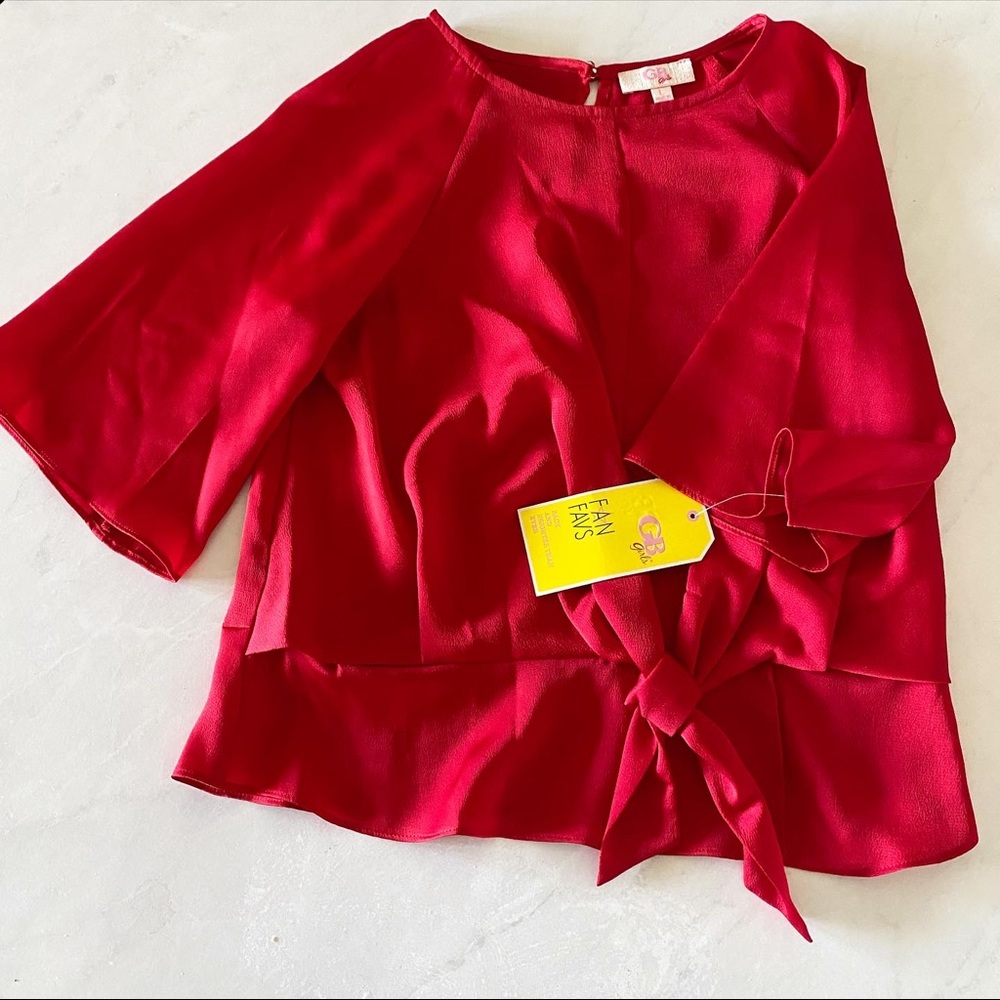 GB Girls beautiful red blouse!